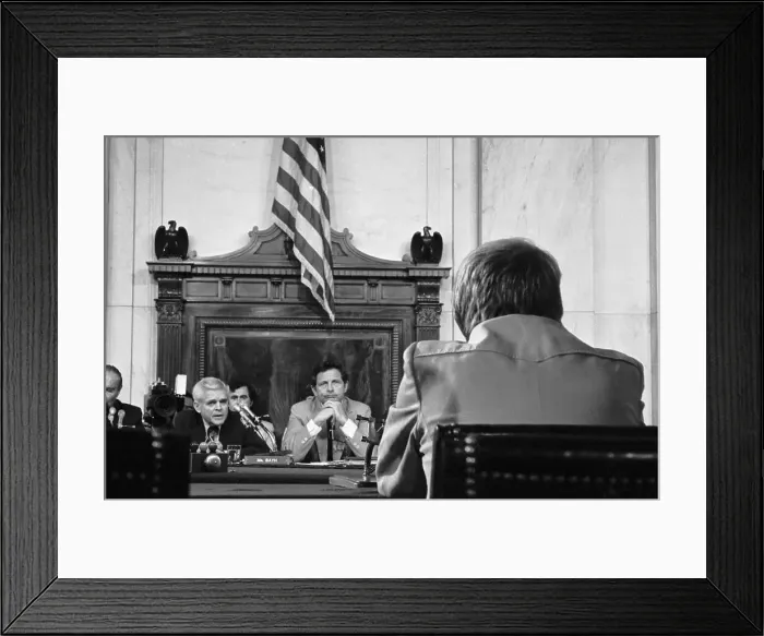 Framed Print : Billy Carter Questioned About Libya Framed Print : Billy Carter Questioned About Libya
