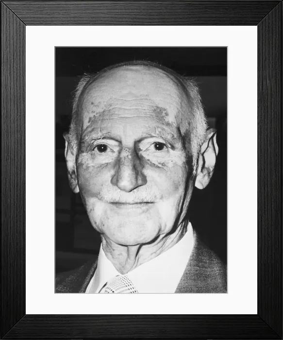 Framed Print : Otto Frank Smiling Framed Print : Otto Frank Smiling