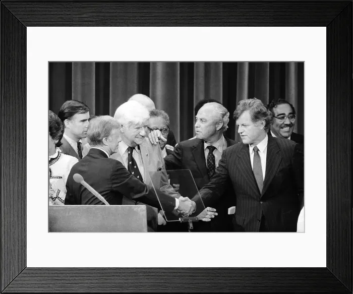 Framed Print : Ted Kennedy with Democratic Colleagues