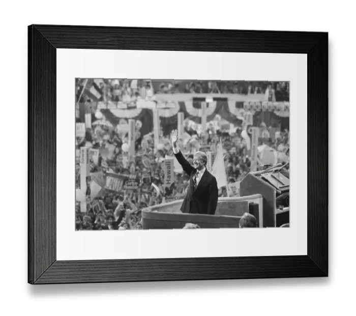 Framed Print : Jimmy Carter at Democratic National Convention Framed Print : Jimmy Carter at Democratic National Convention