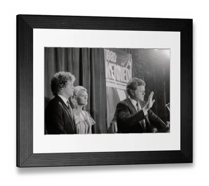 Framed Print : Ted Kennedy Speaking and Gesturing at Podium Framed Print : Ted Kennedy Speaking and Gesturing at Podium