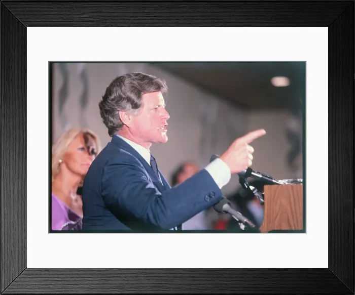 Framed Print : Senator Edward M. Kennedy Pointing During His Speech Framed Print : Senator Edward M. Kennedy Pointing During His Speech