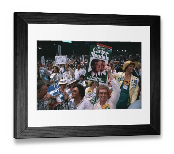 Framed Print : Democratic National Convention Delegates Framed Print : Democratic National Convention Delegates
