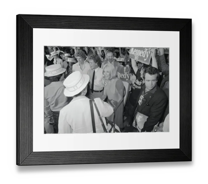 Framed Print : Kennedy Family Members Campaigning for Ted Kennedy Framed Print : Kennedy Family Members Campaigning for Ted Kennedy