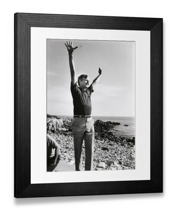 Framed Print : Vice President George Bush in Kennebunkport Maine Framed Print : Vice President George Bush in Kennebunkport Maine