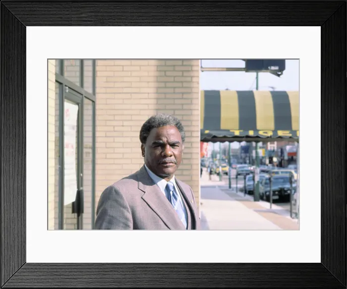 Framed Print : Portrait of Harold Washington Framed Print : Portrait of Harold Washington