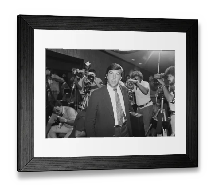 Framed Print : Hamilton Jordan Being Photographed Framed Print : Hamilton Jordan Being Photographed