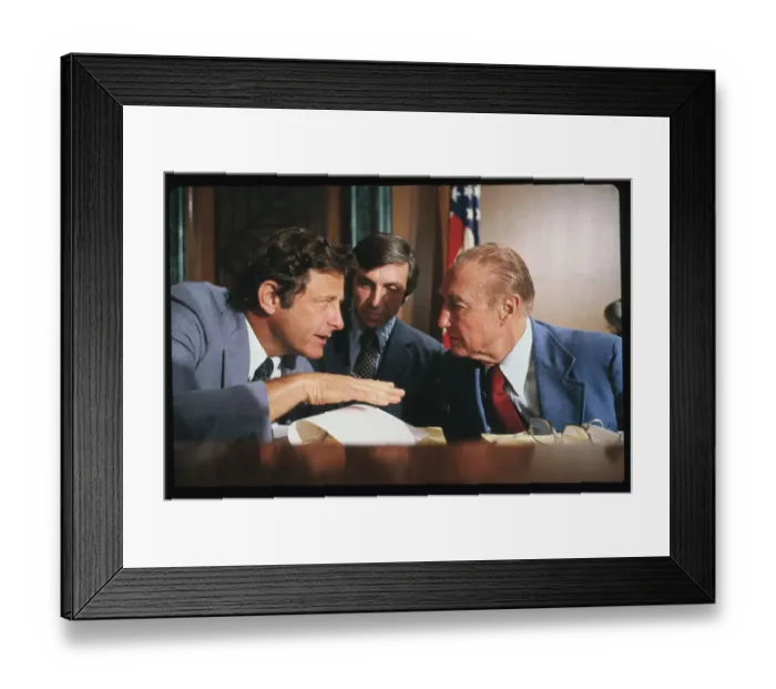 Framed Print : Senate Subcommittee Members Conferring Framed Print : Senate Subcommittee Members Conferring