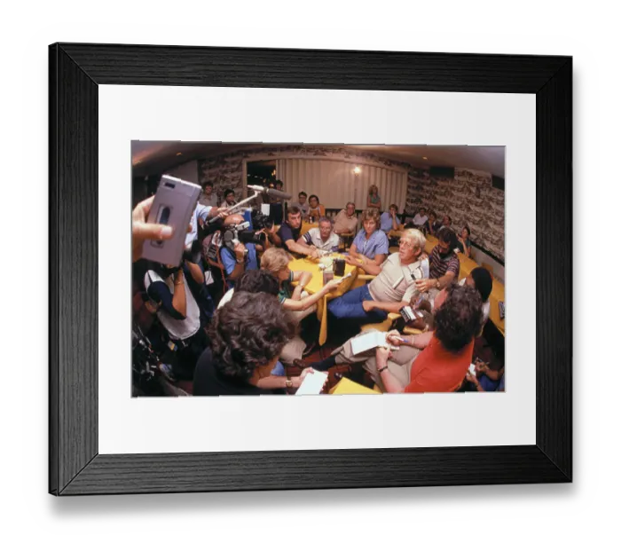 Framed Print : Billy Carter at Press Conference Framed Print : Billy Carter at Press Conference