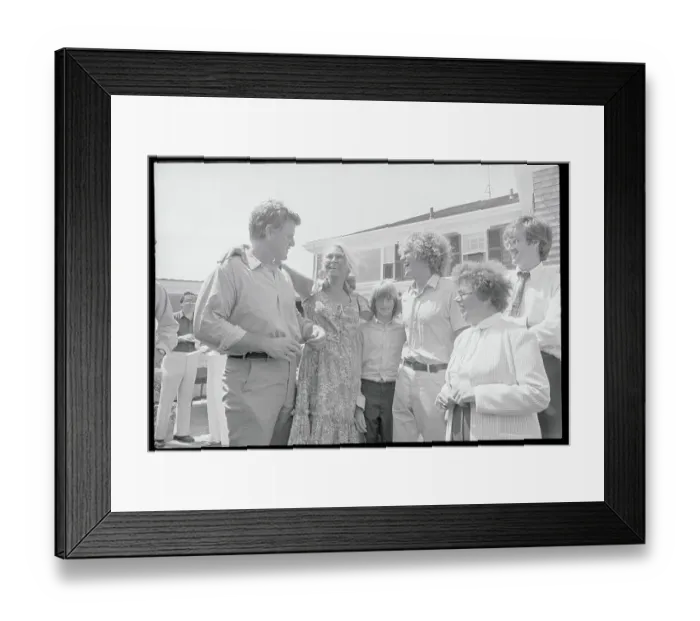 Framed Print : Ted Joan Kennedy in Jubilant Mood Framed Print : Ted Joan Kennedy in Jubilant Mood