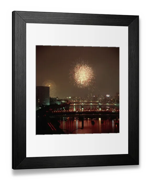 Framed Print : Fireworks over Sumida River Framed Print : Fireworks over Sumida River