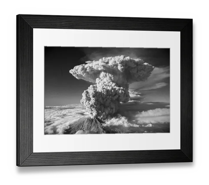 Framed Print : Mt. St. Helens Erupting Framed Print : Mt. St. Helens Erupting