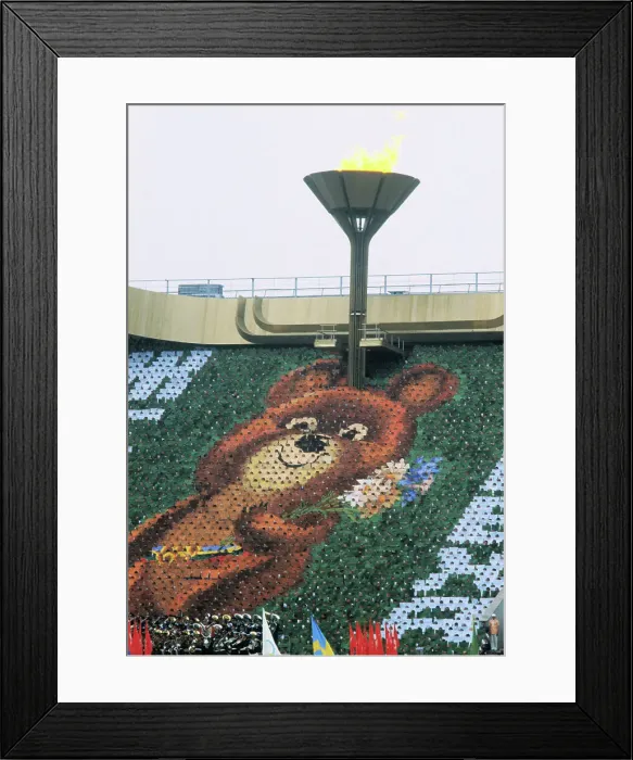 Framed Print : Olympic Torch at Lenin Stadium Framed Print : Olympic Torch at Lenin Stadium