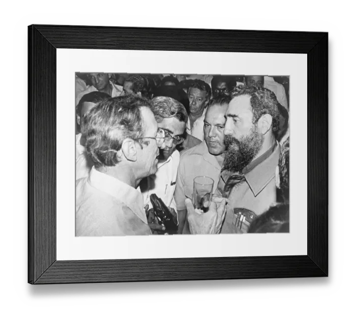 Framed Print : Fidel Castro Speaking with Laurence Pezzullo Framed Print : Fidel Castro Speaking with Laurence Pezzullo