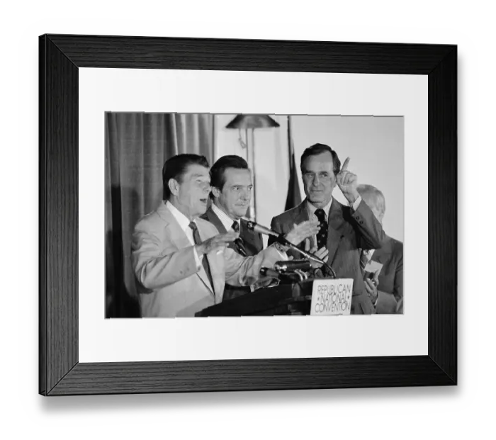 Framed Print : Ronald Reagan and others Speaking at National Convention Framed Print : Ronald Reagan and others Speaking at National Convention