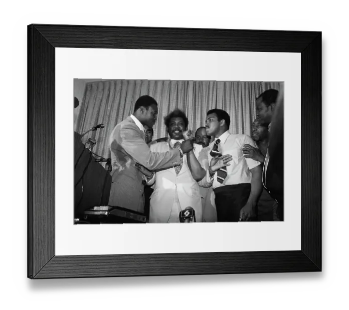 Framed Print : Larry Holmes, Don King, and Muhammad Ali Framed Print : Larry Holmes, Don King, and Muhammad Ali