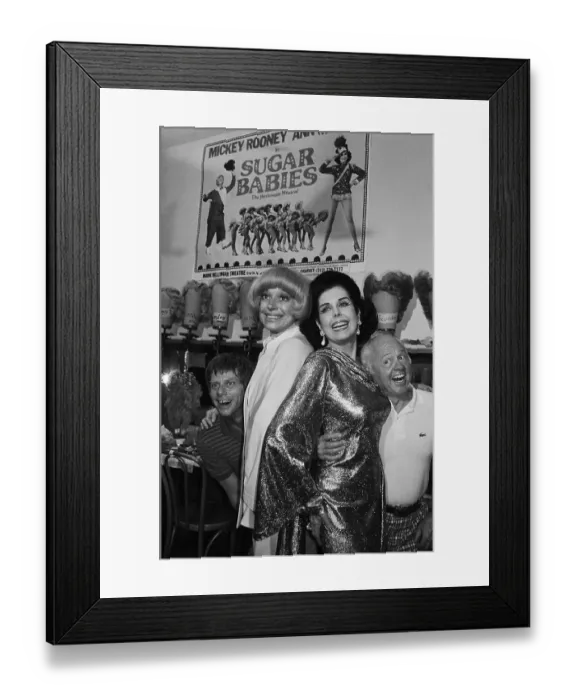 Framed Print : Mickey Rooney and Ann Miller with Others Framed Print : Mickey Rooney and Ann Miller with Others