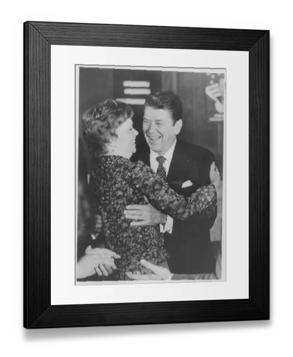 Framed Print : Ronald Reagan Embracing Daughter Framed Print : Ronald Reagan Embracing Daughter