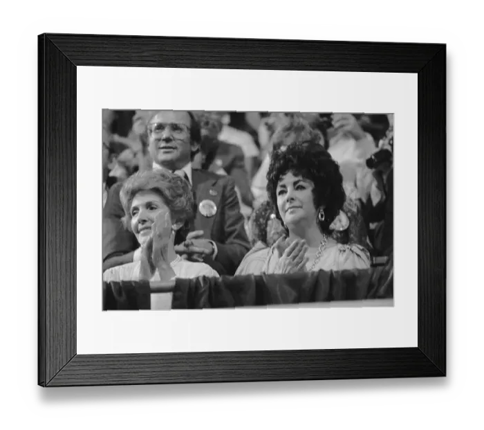 Framed Print : Nancy Reagan with Elizabeth Taylor Framed Print : Nancy Reagan with Elizabeth Taylor