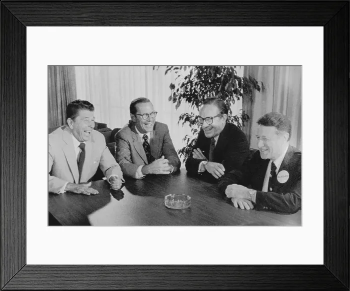 Framed Print : Ronald Reagan with Economic Advisors Framed Print : Ronald Reagan with Economic Advisors