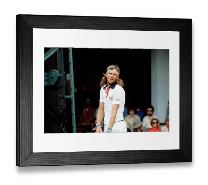 Framed Print : Tennis Champ Bjorn Borg Framed Print : Tennis Champ Bjorn Borg