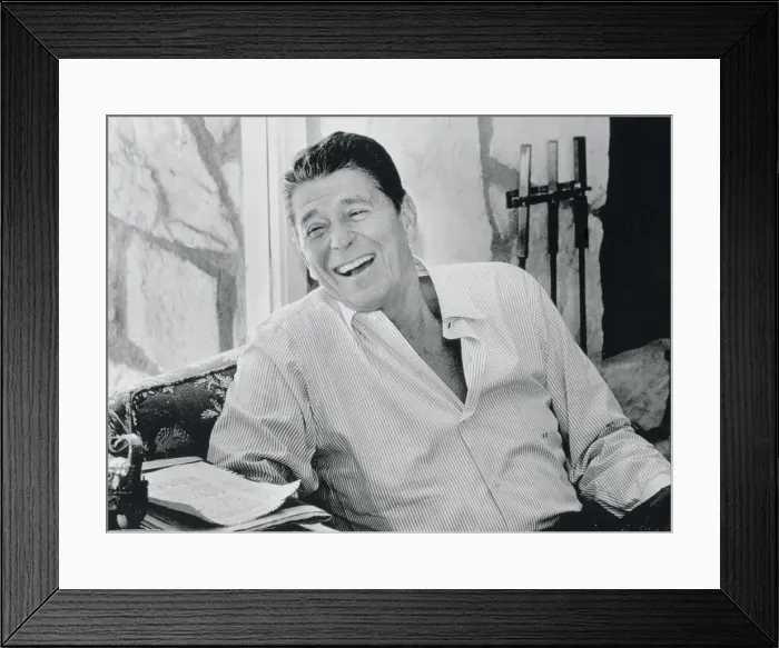 Framed Print : Ronald Reagan Laughing Framed Print : Ronald Reagan Laughing
