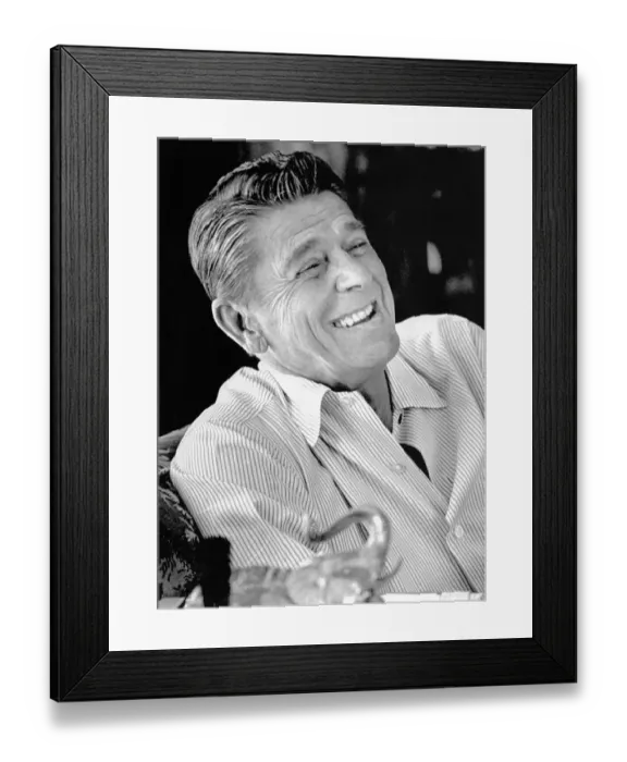 Framed Print : Ronald Reagan Laughing Framed Print : Ronald Reagan Laughing