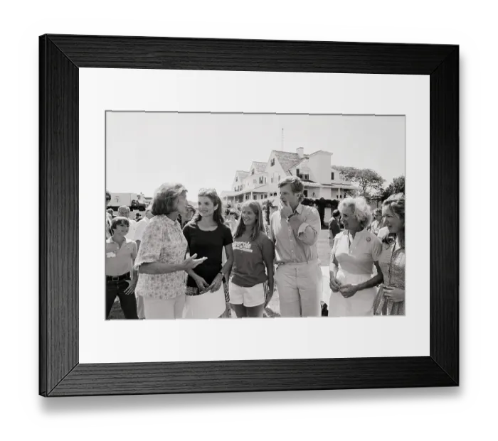 Framed Print : Kennedys Talking At Family Gatering Framed Print : Kennedys Talking At Family Gatering