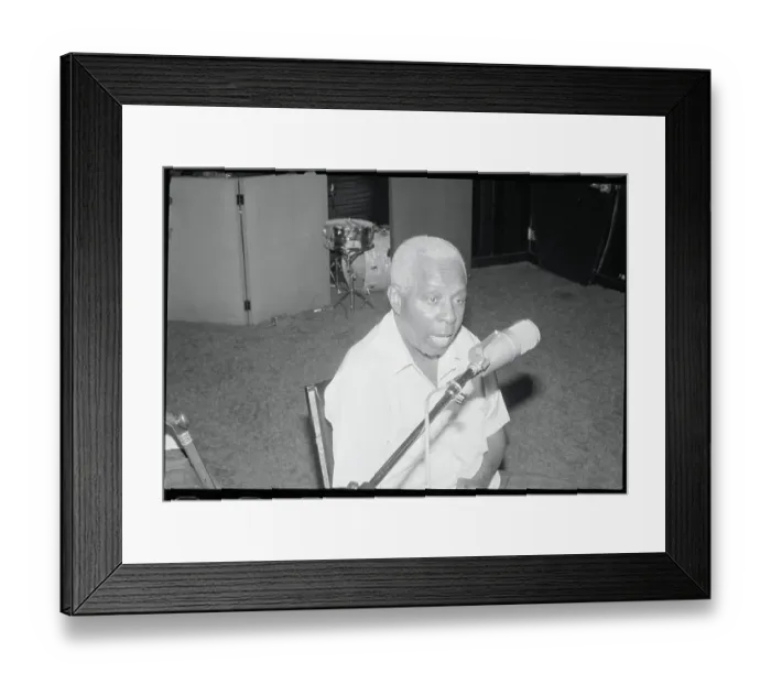 Framed Print : John Bubbles Speaking Into Microphone