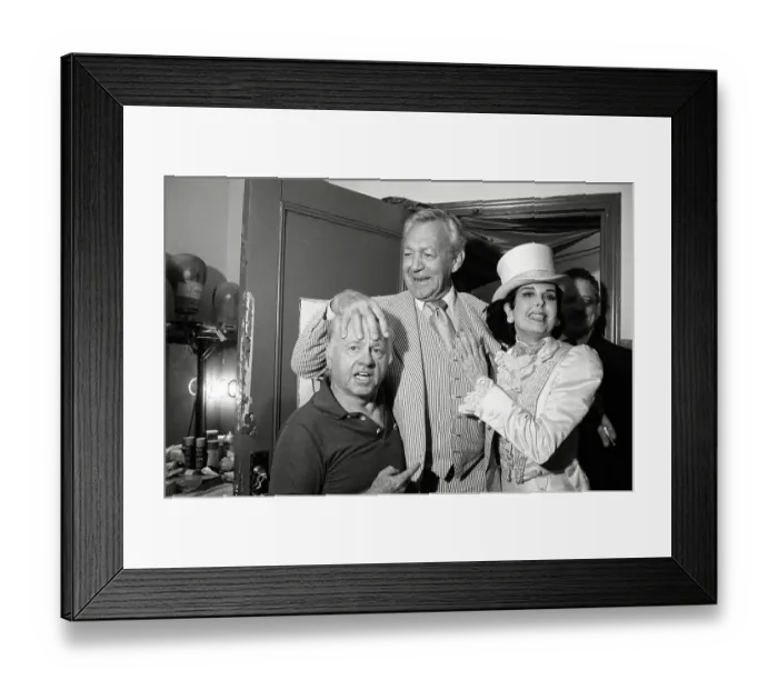 Framed Print : Mickey Rooney Clowning with Friends Framed Print : Mickey Rooney Clowning with Friends