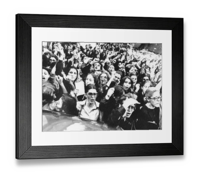 Framed Print : Women Demonstrating Over Dress Codes Framed Print : Women Demonstrating Over Dress Codes