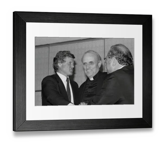 Framed Print : Ted Kennedy with Robert Drinan Framed Print : Ted Kennedy with Robert Drinan