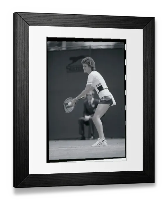 Framed Print : Pam Shriver Serving Framed Print : Pam Shriver Serving