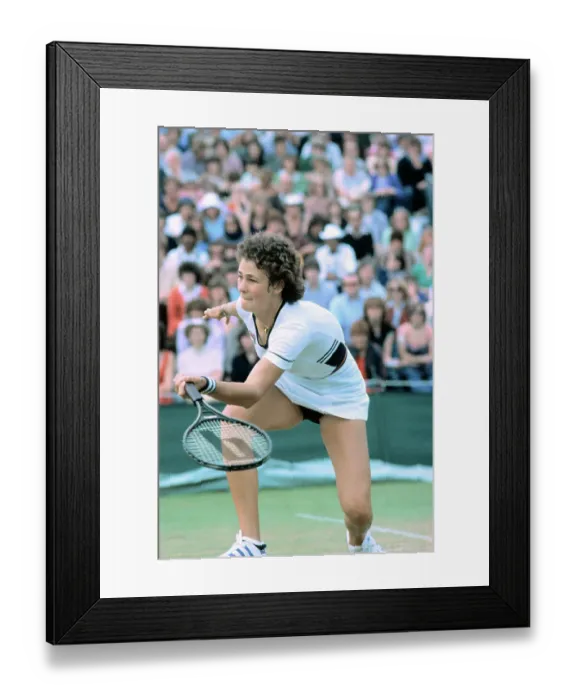 Framed Print : Tennis Player Pam Shriver Hitting Ball Framed Print : Tennis Player Pam Shriver Hitting Ball