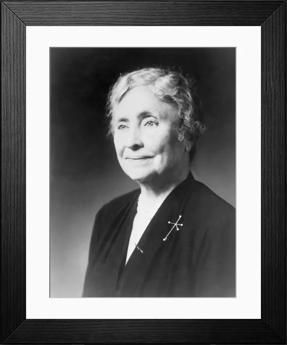 Framed Print : Elderly Helen Keller Framed Print : Elderly Helen Keller