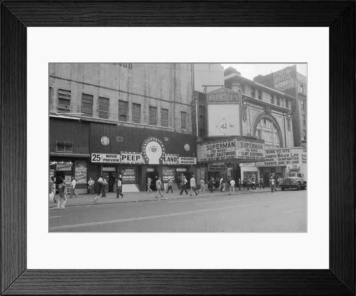 Framed Print : Times Square Sex Shops Framed Print : Times Square Sex Shops