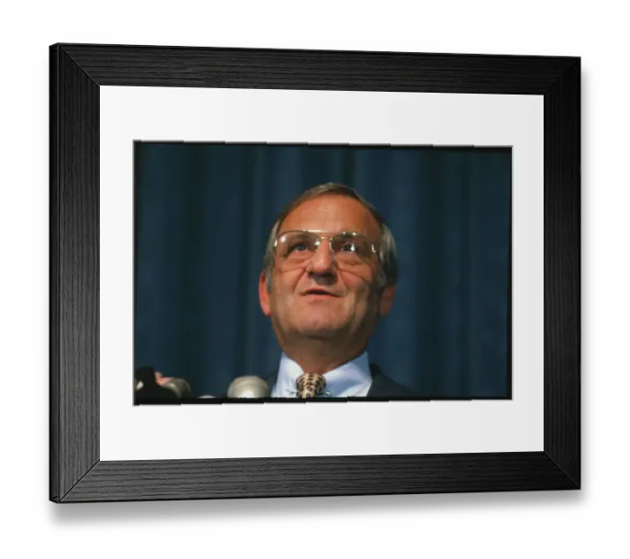 Framed Print : Portrait of Lee Iacocca Framed Print : Portrait of Lee Iacocca