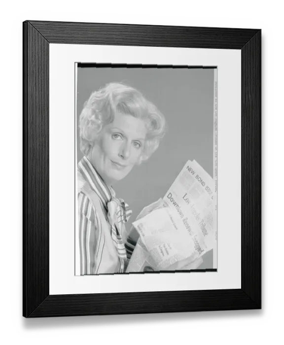 Framed Print : Actress Nancy Marchand