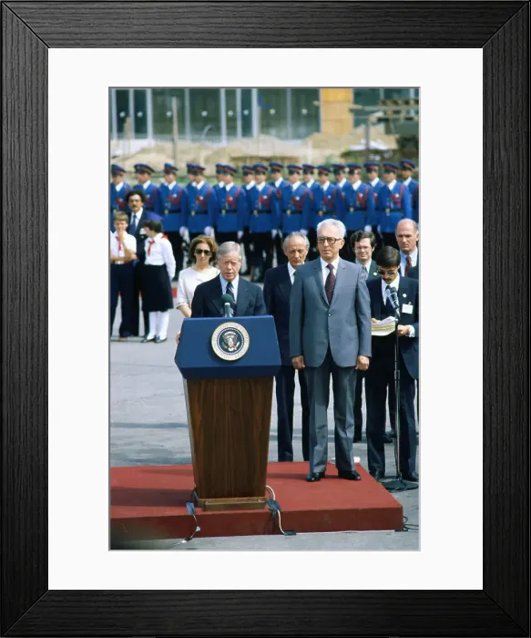 Framed Print : Jimmy Carter Giving Speech Framed Print : Jimmy Carter Giving Speech