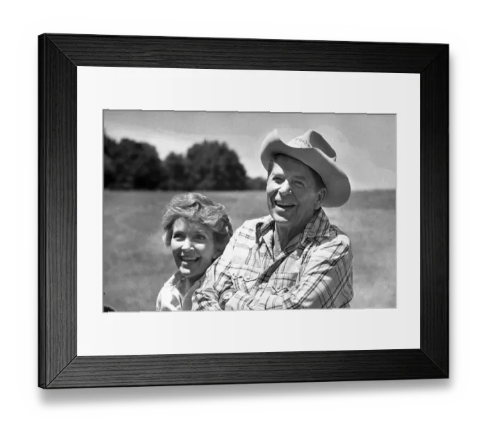 Framed Print : Ronald and Nancy Reagan