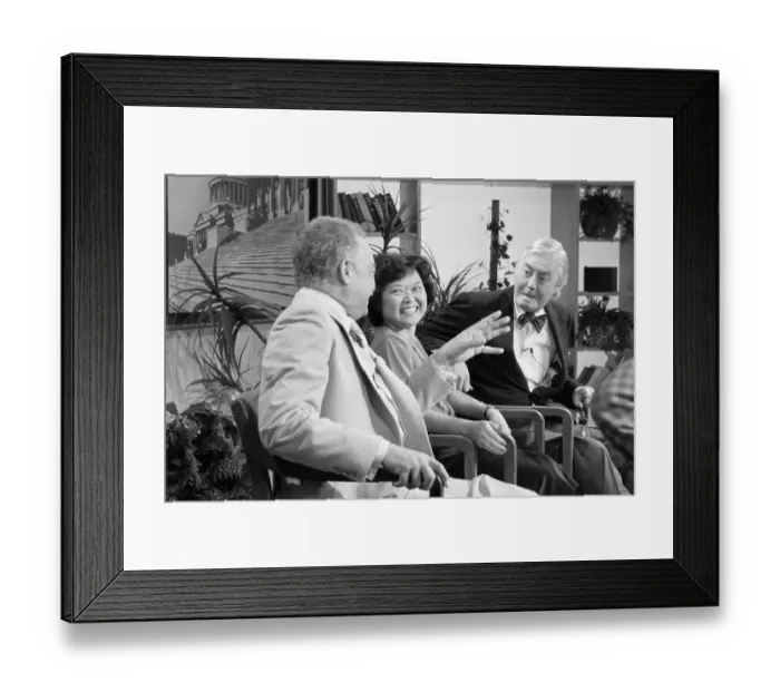 Framed Print : Daniel Moynihan and Guests on Issues And Answers Framed Print : Daniel Moynihan and Guests on Issues And Answers
