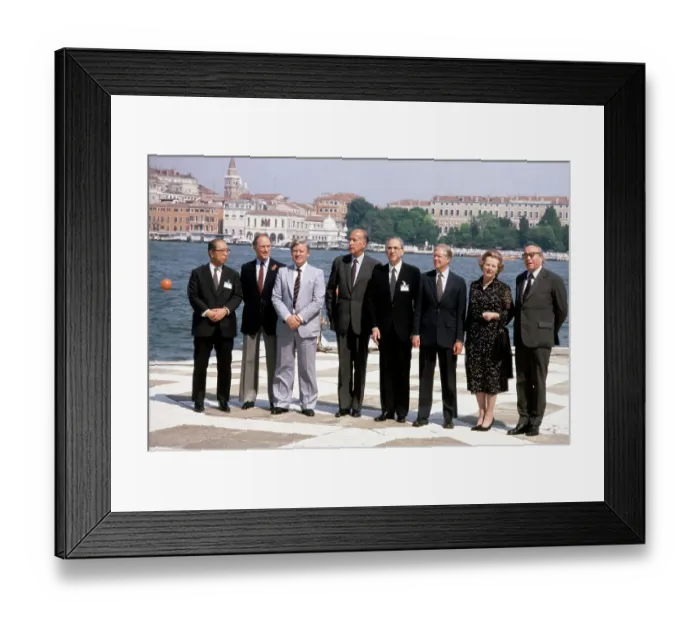 Framed Print : World Leaders Pose for Camera Framed Print : World Leaders Pose for Camera