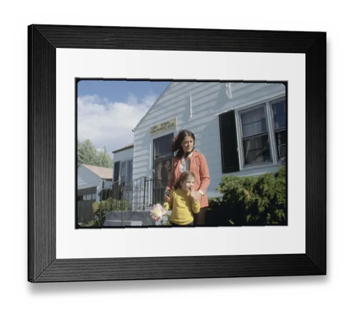 Framed Print : Lois Gibbs and Daughter Framed Print : Lois Gibbs and Daughter