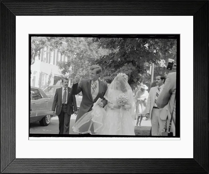 Framed Print : Ted Kennedy Giving Away His Niece at Her Wedding Framed Print : Ted Kennedy Giving Away His Niece at Her Wedding