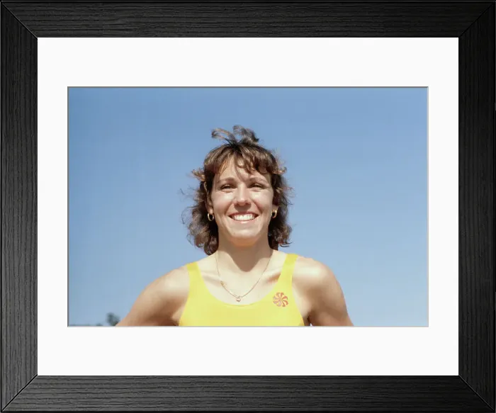 Framed Print : Running Champ Mary Decker