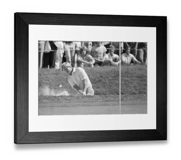 Framed Print : Jack Nicklaus Hitting Ball out of Sand Trap Framed Print : Jack Nicklaus Hitting Ball out of Sand Trap