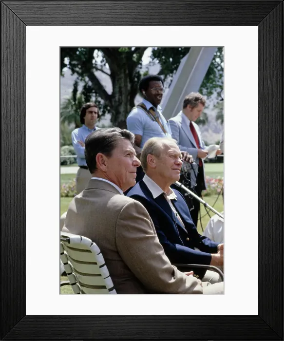 Framed Print : Ronald Reagan And Gerald Ford