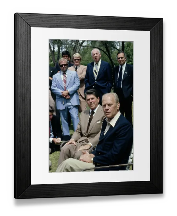 Framed Print : Ronald Reagan And Gerald Ford Framed Print : Ronald Reagan And Gerald Ford