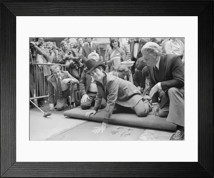 Framed Print : John Travolta Placing Hands in Cement Framed Print : John Travolta Placing Hands in Cement