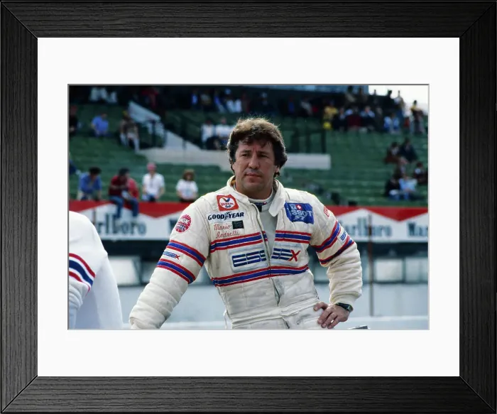 Framed Print : Mario Andretti at Grand Prix